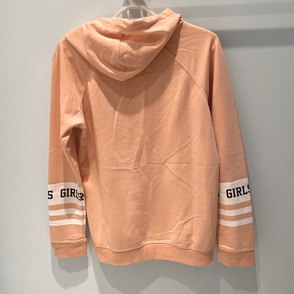 Ardene • Peach&White long sleeve hoodie «GIRLS» - Picture 3 of 11
